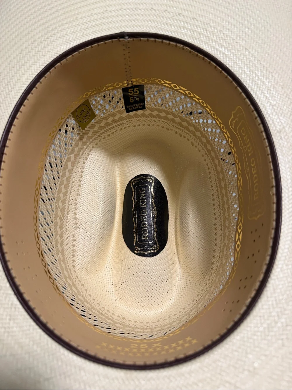 Classic Women's Straw Western Hat in Natural with Brown Band